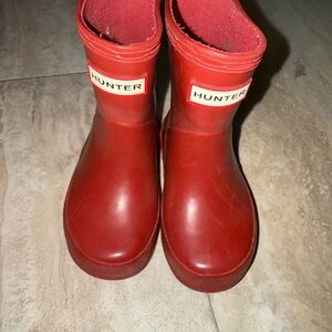 Hunter Kids Classic Red Boots